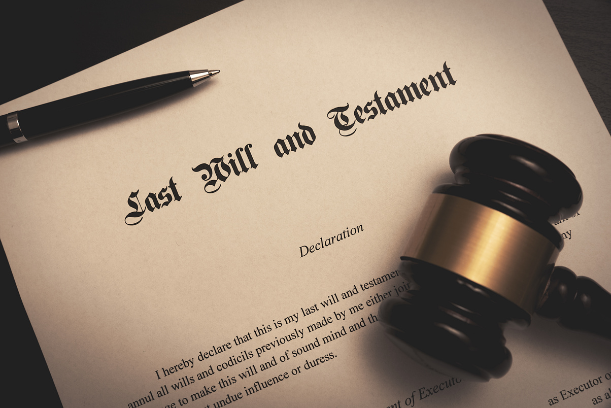 Last Will and Testament Concept